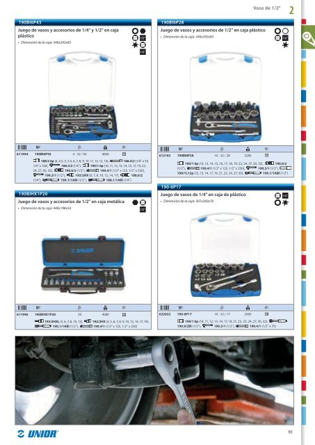 Catalogo de herramientas manuales - Unior