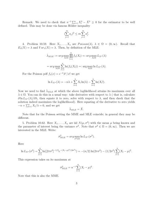 SOLUTION FOR HOMEWORK 3, STAT 4352 Welcome to your third ...