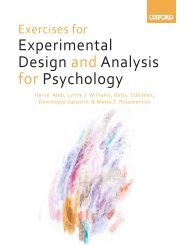 Experimental Design and Analysis for Psychology - The University of ...