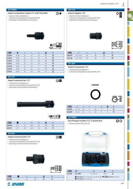 Hand tools catalogue - Unior