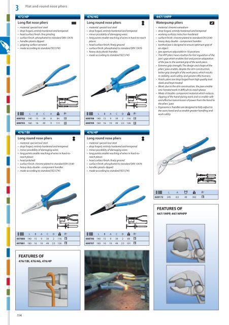 Hand tools catalogue - Unior