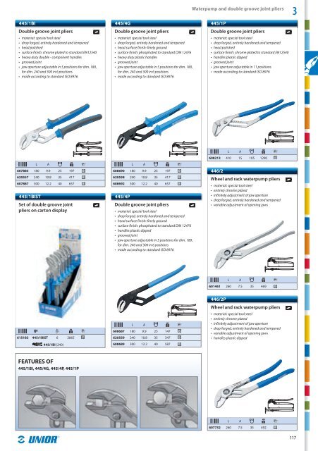 Hand tools catalogue - Unior