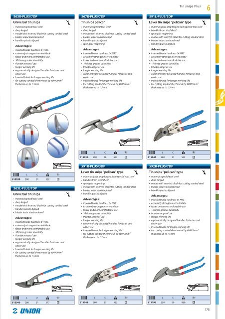 Hand tools catalogue - Unior