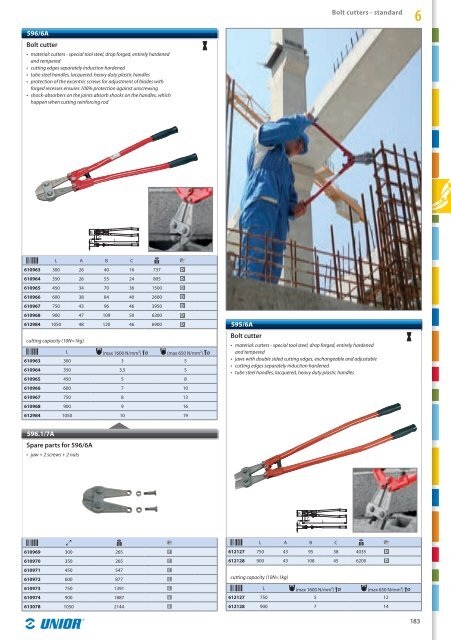 Hand tools catalogue - Unior