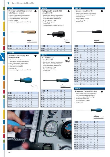 Hand tools catalogue - Unior