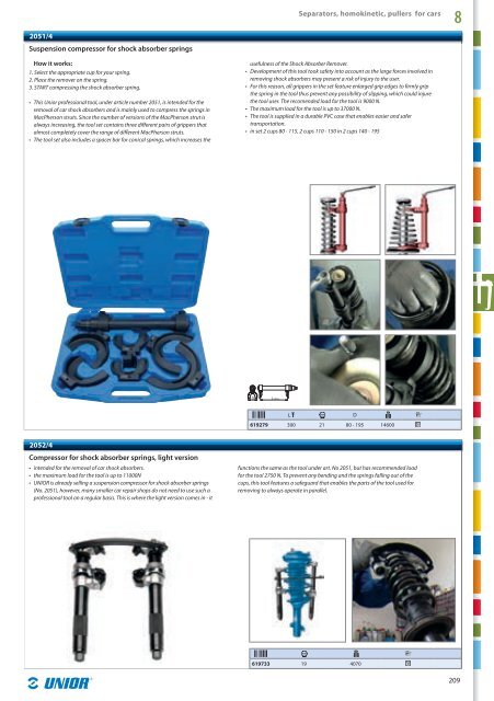 Hand tools catalogue - Unior