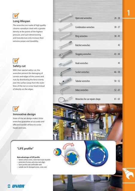 Hand tools catalogue - Unior