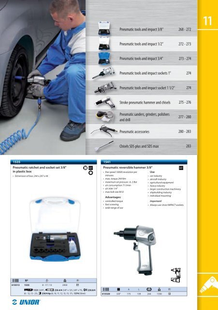 Hand tools catalogue - Unior