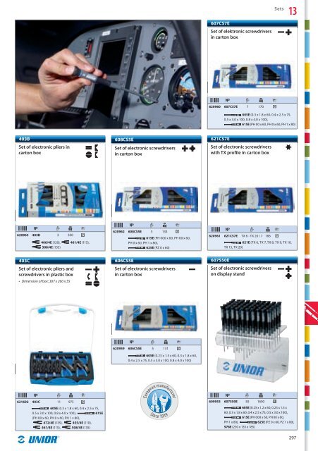 Hand tools catalogue - Unior