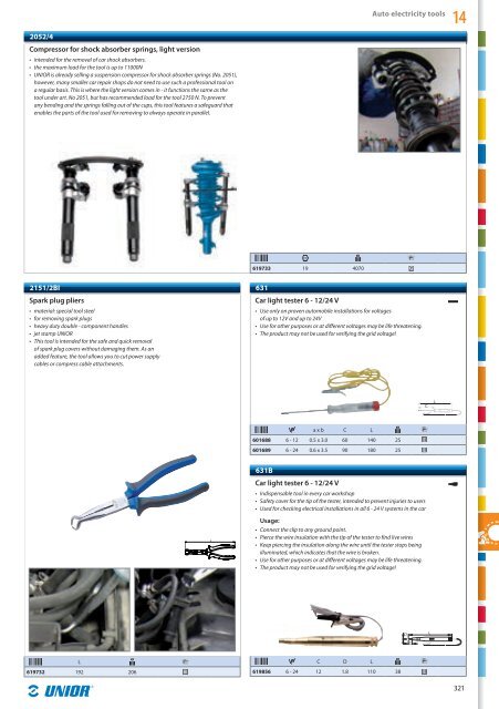 Hand tools catalogue - Unior