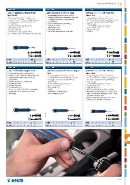 Hand tools catalogue - Unior