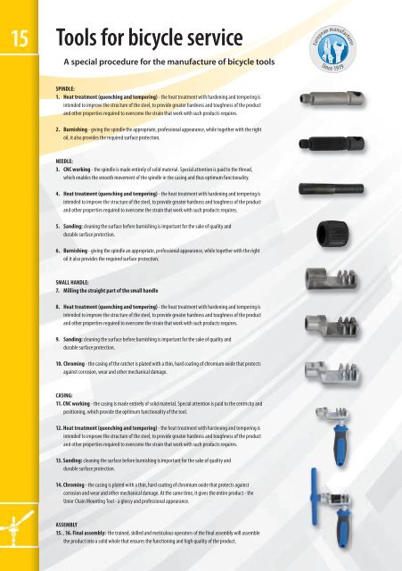 Hand tools catalogue - Unior