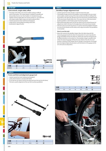 Hand tools catalogue - Unior