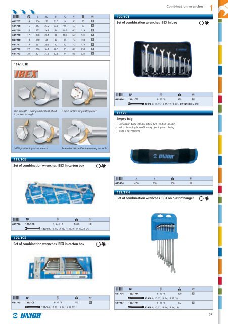 Hand tools catalogue - Unior