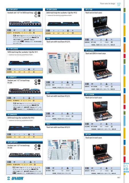 Hand tools catalogue - Unior