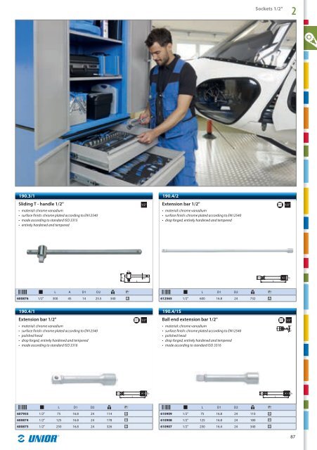 Hand tools catalogue - Unior