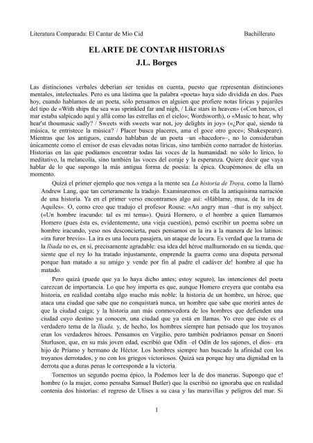 Literatura Comparada_El Cantar de Mío Cid .pdf - Webgarden