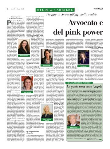 Avvocato e donna, la mappa del pink power negli studi - Iusletter