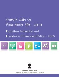 Rajasthan Industrial and Investment Promotion Policy-2010 - RIICO