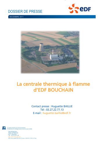 La centrale thermique à flamme d'EDF BOUCHAIN - Energie EDF