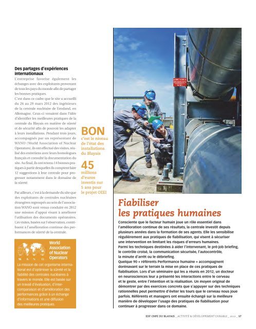 Rapport Développement Durable 2013 (10,2 Mo) - Energie EDF