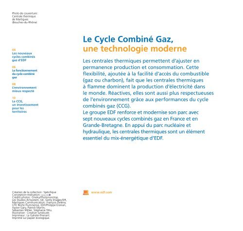 Le cycle combiné gaz - EdF