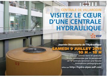 VISITEZ LE CŒUR D'UNE CENTRALE HYDRAULIQUE - Energie EDF