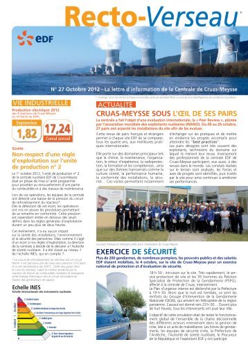 Cruas Recto-Verseau N°27 - Energie EDF