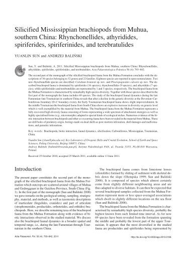 Full text - Acta Palaeontologica Polonica