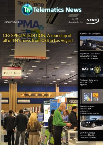 CES SPECIAL EDITION: A round up of all of TN's ... - Telematics News