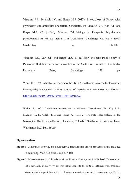 Mass estimation in fossil sloths (Xenarthra, Folivora) from the Early ...