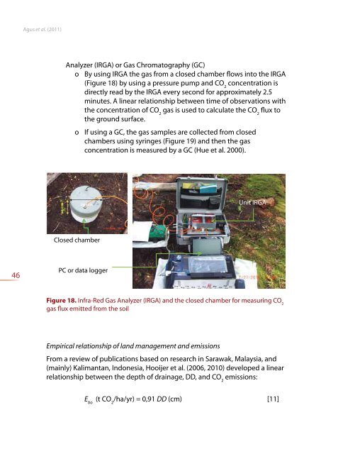 Measuring carbon stock in peat soils - Balai Penelitian Tanah