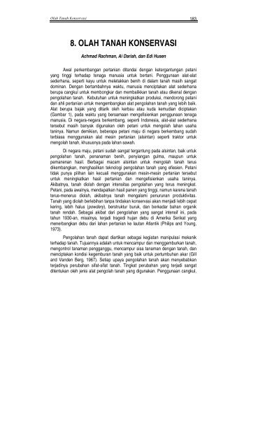 Kutipan: 8. Olah Tanah Konservasi (Rachman et al., 2004