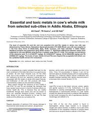 Essential and toxic metals in cow's whole milk from selected sub ...