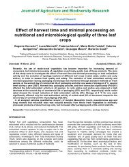 Effect of harvest time and minimal processing on nutritional and ...