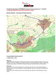 Maintal_Hochstadt und Wachenbuchen - Ironman European ...