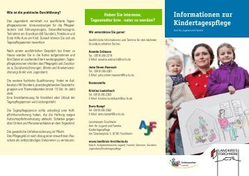 Flyer Kindertagespflege (pdf) - Landkreis Forchheim