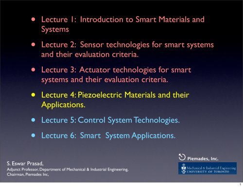 smart materials applications in mechanical engineering