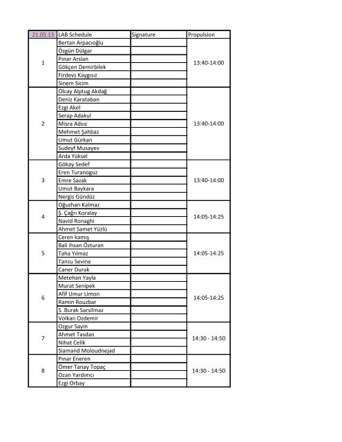 21.05.13 LAB Schedule Signature Propulsion Bertan Arpac?o?lu ...