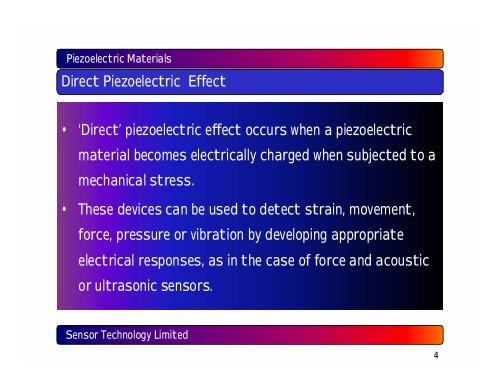 Piezoelectric Materials