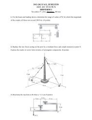 AEE 261 STATICS