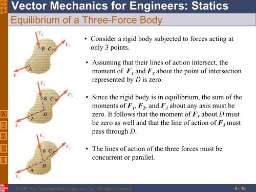 VECTOR MECHANICS FOR ENGINEERS: STATICS