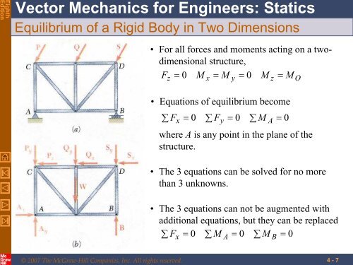 VECTOR MECHANICS FOR ENGINEERS: STATICS