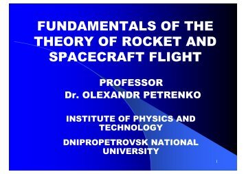 basic aspects of the theory of jet propulsion - Department of ...