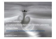Current Research at Turbomachinery Aero-Heat Transfer Laboratory ...