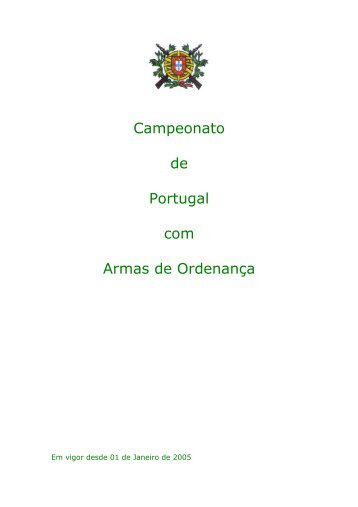 Campeonato de Portugal com Armas de Ordenança - FPT