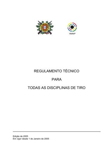 REGULAMENTO TÉCNICO - Federação Portuguesa de Tiro