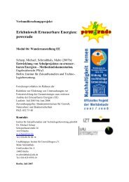 Erlebniswelt Erneuerbare Energien: powerado - IZT