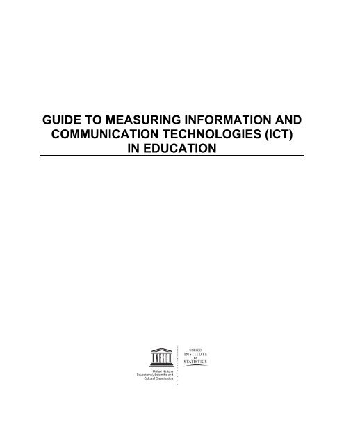 Guide to measuring information and ... - unesdoc - Unesco