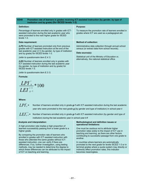 Guide to measuring information and ... - unesdoc - Unesco